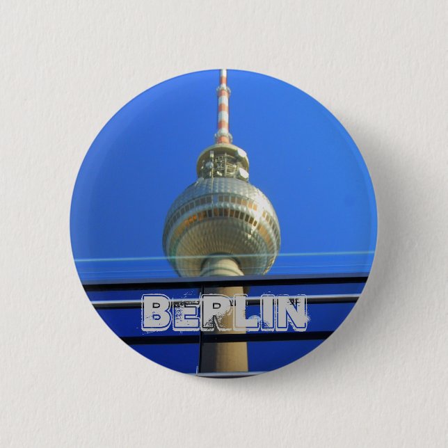 Berlin button Fernsehturm (Front)