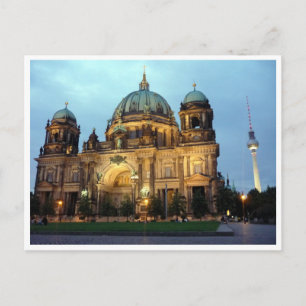 berlin cathedral and tower postcard