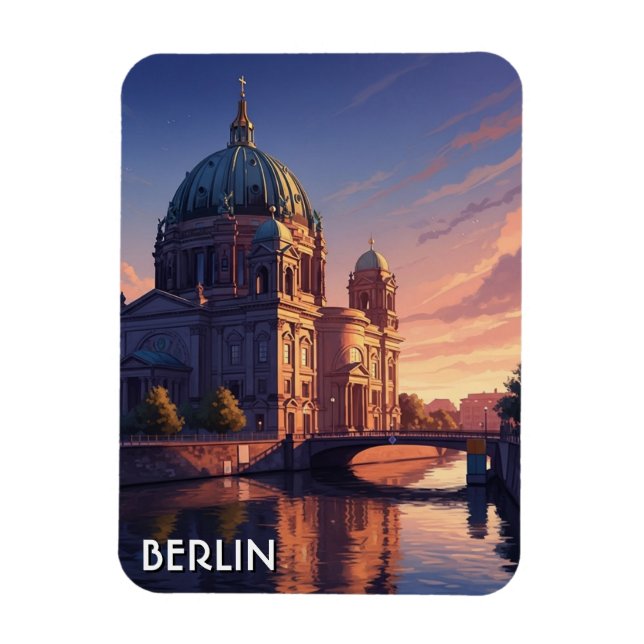 Berlin Cathedral Germany Travel Magnet (Vertical)