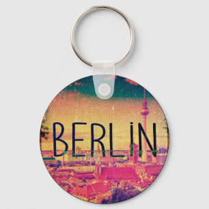 Berlin, circle key ring
