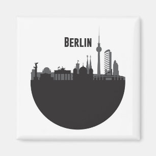 Berlin City Silhouette Skyline Magnet
