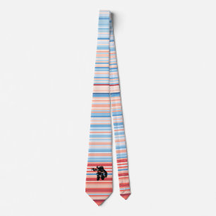 Berlin Clima Stripes Astronaut Cosmonaut 1918-2018 Tie