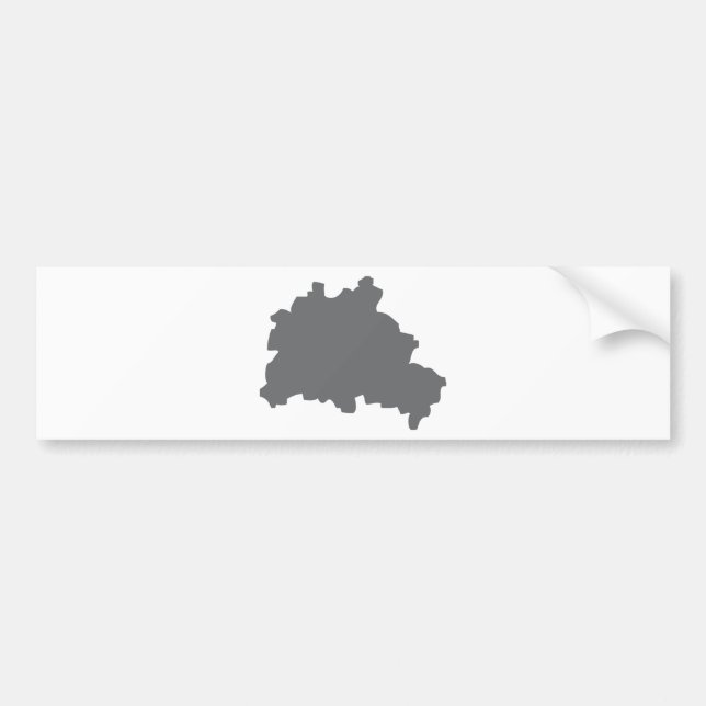 Berlin contour icon bumper sticker (Front)