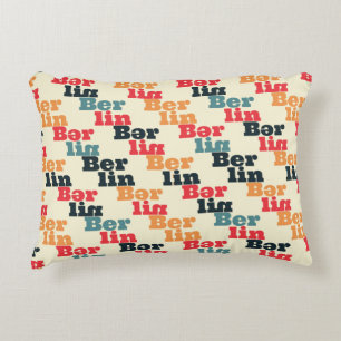 Berlin creative pattern. decorative cushion