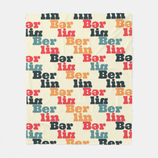 Berlin creative pattern. fleece blanket