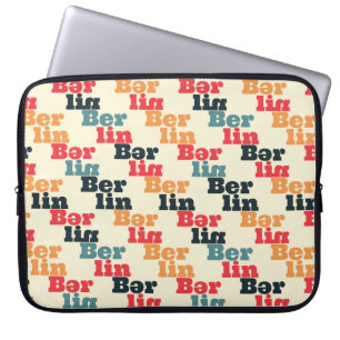 Berlin creative pattern. laptop sleeve
