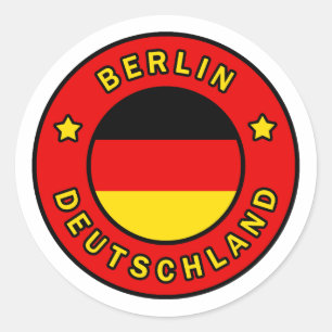 Berlin Deutschland Classic Round Sticker