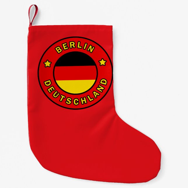 Berlin Deutschland Small Christmas Stocking (Front)