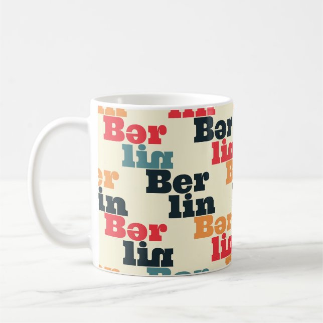 Berlin Digital Creative, Print Pattern. Coffee Mug (Left)