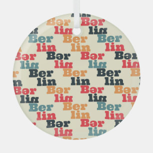 Berlin Digital Creative, Print Pattern. Glass Tree Decoration