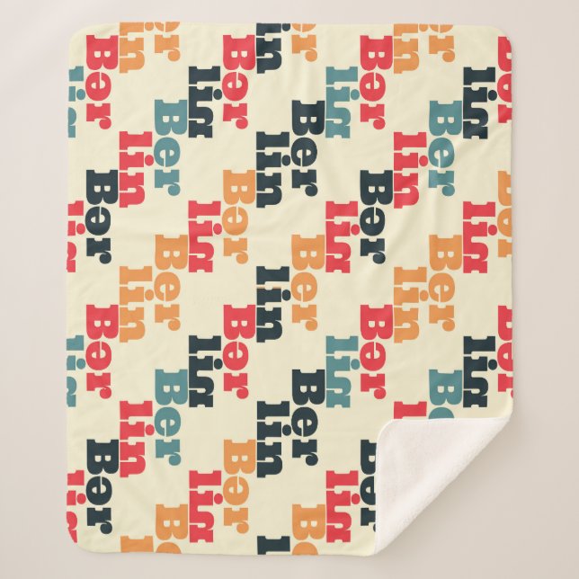 Berlin Digital Creative, Print Pattern. Sherpa Blanket (Front)