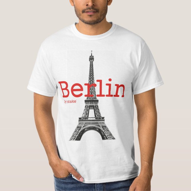 Berlin & Eiffel Tower mstake T-Shirt (Front)
