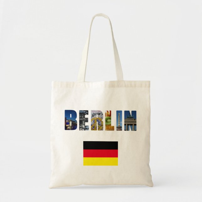 Berlin German Flag Tote Bag (Front)