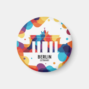 Berlin Germany Brandenburg Gate abstract Travel Magnet