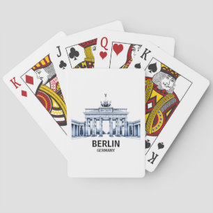 Berlin Germany Brandenburg Gate Playing Cards