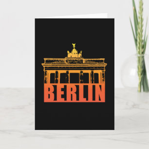Berlin Germany City Cityscape Skyline Funny Gift Card