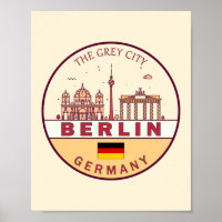 Berlin Germany City Skyline Emblem