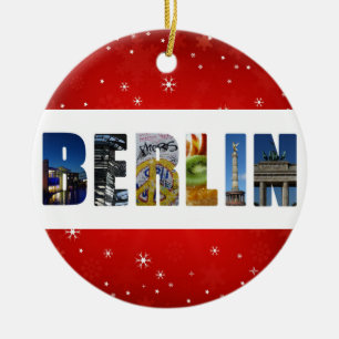 Berlin Germany City Travel Photos Christmas Ceramic Tree Decoration