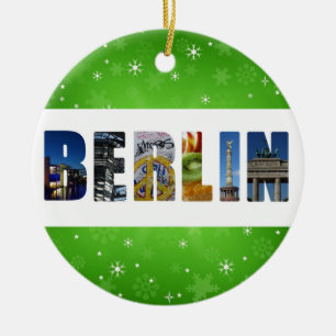 Berlin Germany City Travel Photos Christmas Ceramic Tree Decoration