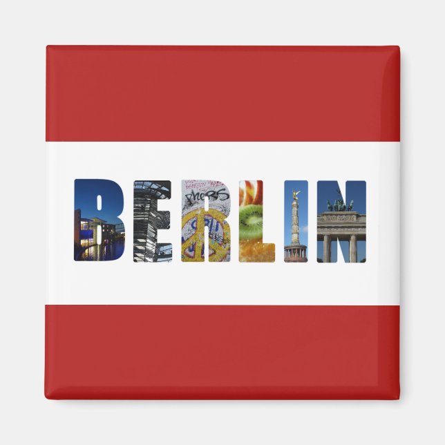 Berlin Germany City Travel Photos Magnet (Front)