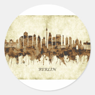 Berlin Germany Cityscape Classic Round Sticker
