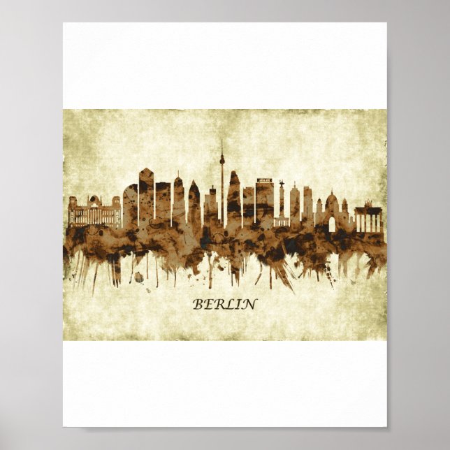 Berlin Germany Cityscape Poster (Front)