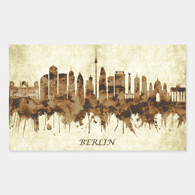 Berlin Germany Cityscape Rectangular Sticker (Front)