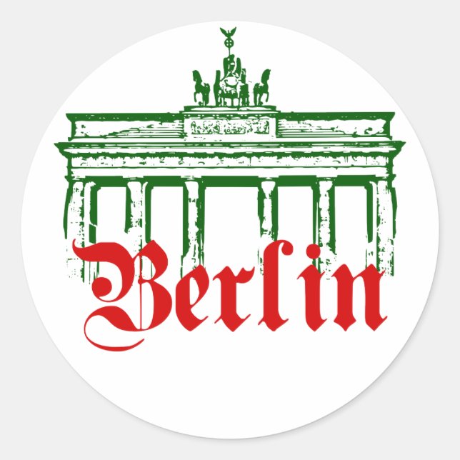 Berlin Germany Classic Round Sticker (Front)