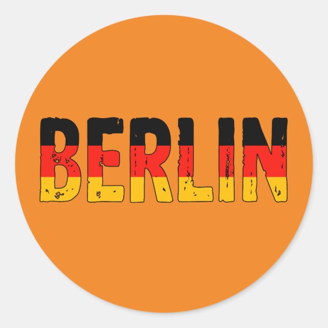 Berlin Germany Classic Round Sticker (Front)