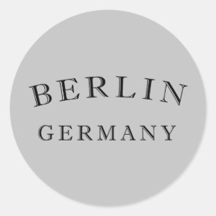 Berlin Germany Classic Round Sticker