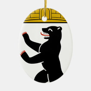 Berlin (Germany) Coat of Arms Ceramic Tree Decoration