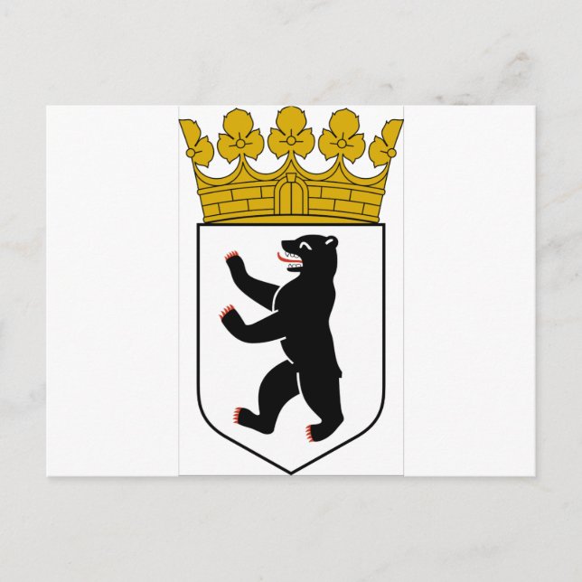 Berlin (Germany) Coat of Arms Postcard (Front)