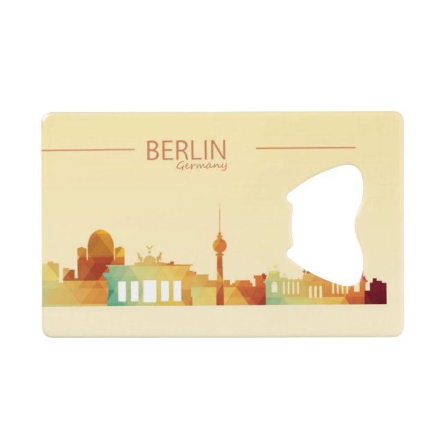 Berlin, Germany Credit Card Bottle Opener (Back Horizontal)