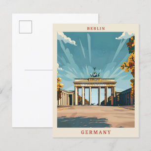 Berlin Germany Elegant Vintage Travel Postcard