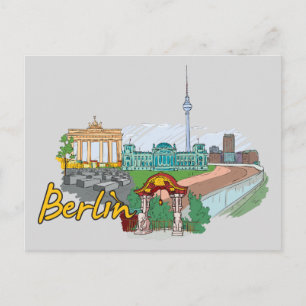 Berlin, Germany Famous City Postcard