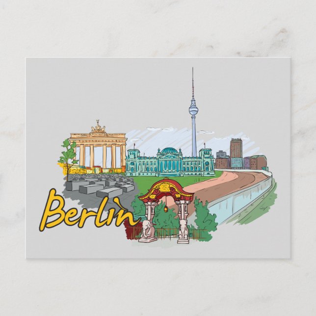 Berlin, Germany Famous City Postcard (Front)