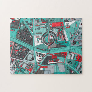 Berlin, Germany Map Jigsaw Puzzle