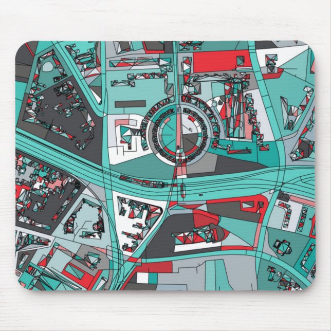Berlin, Germany Map Mouse Mat (Front)