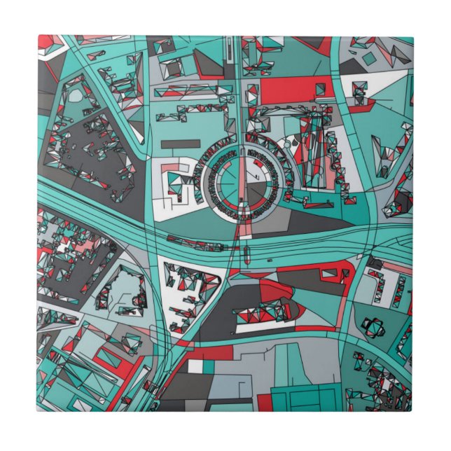 Berlin, Germany Map Tile (Front)