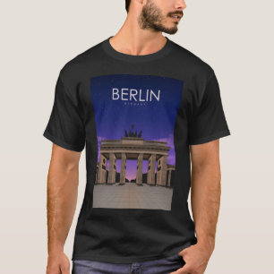 Berlin Germany Monument Vintage Travel Poster at N T-Shirt