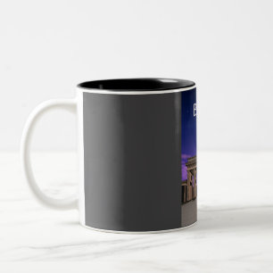 Berlin Germany Monument Vintage Travel Poster at N Two-Tone Coffee Mug