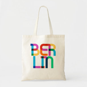 Berlin Germany Pop Art Letters Tote Bag