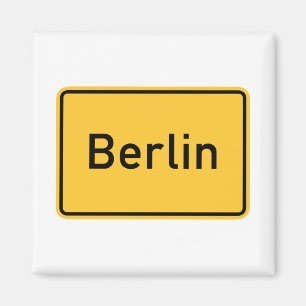 Berlin, Germany Road Sign Magnet