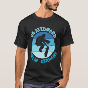 Berlin Germany Skateboarder Urn Skateboarding T-Shirt