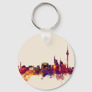 Berlin Germany Skyline Key Ring