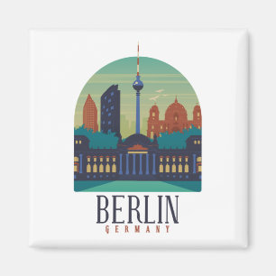 Berlin Germany Skyline Magnet