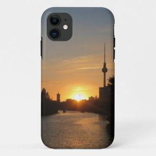 Berlin Germany Skyline Night Fernsehturm iPhone 11 Case