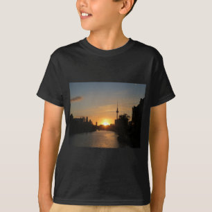 Berlin Germany Skyline Night Postcard Fernsehturm T-Shirt