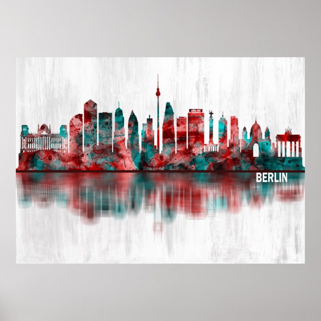 Berlin Germany Skyline Poster (Front)