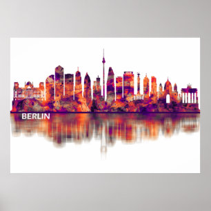 Berlin Germany Skyline Poster
